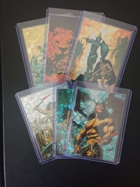 1994 Comic Images All Chromium Conan II (2) - Prismatic Foil Chase Card Set (6)